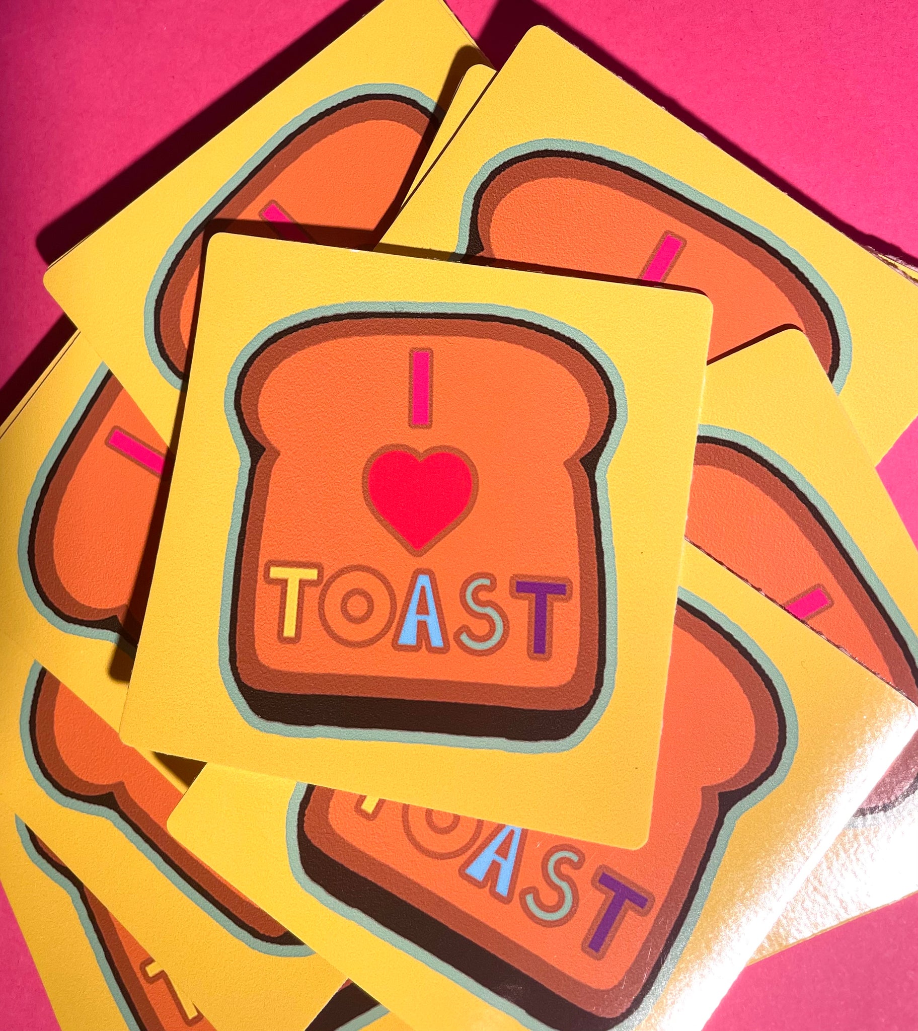 I Love Toast Sticker