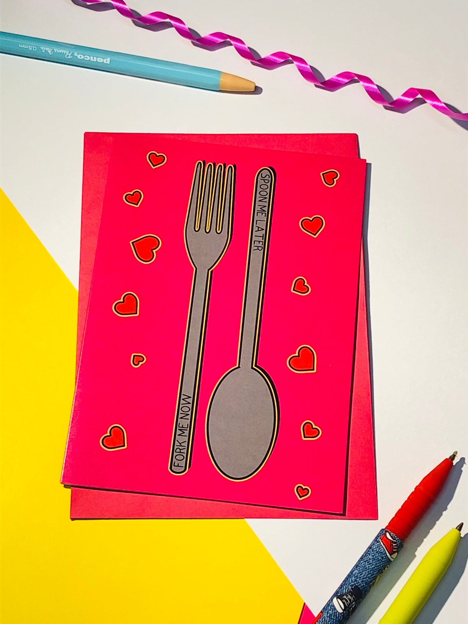Fork and Spoon Card