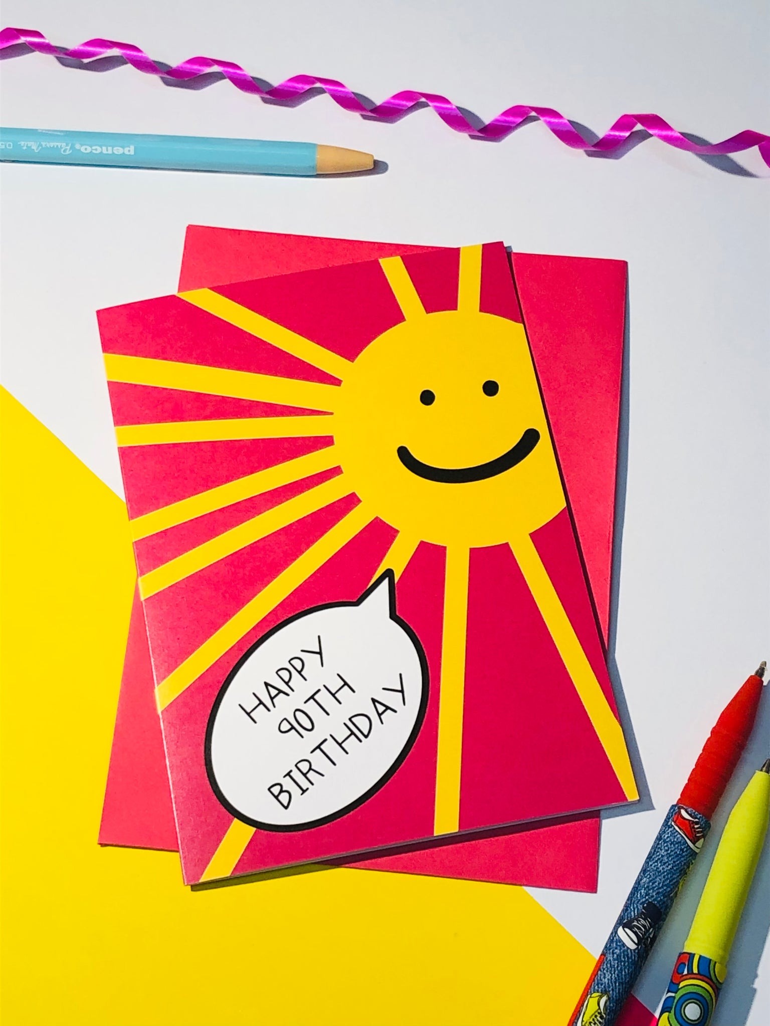 90th Birthday Card