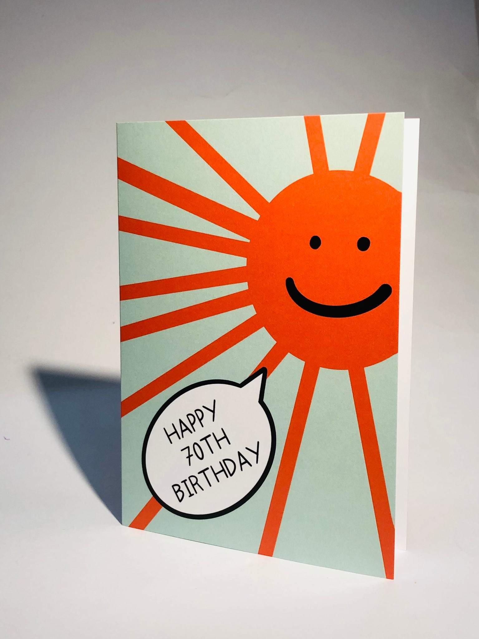 70th Birthday Card