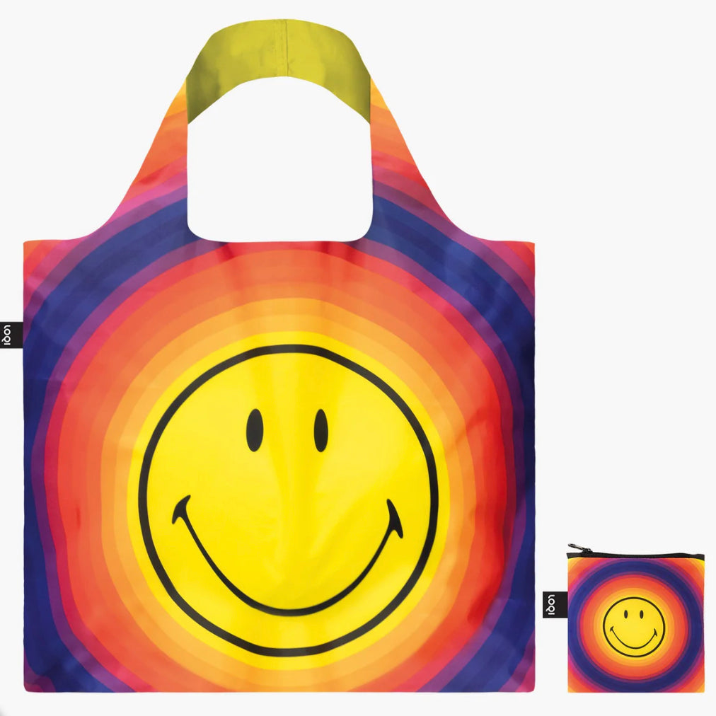 Rainbow Smiley Recycled Bag