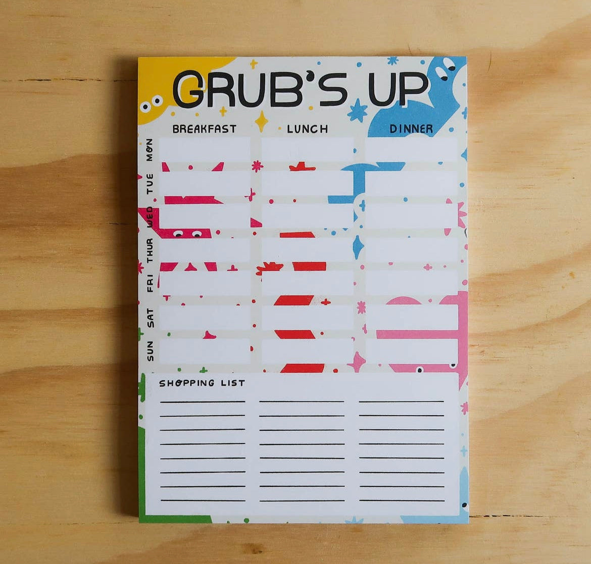 Grub's Up A5 Planner Pad