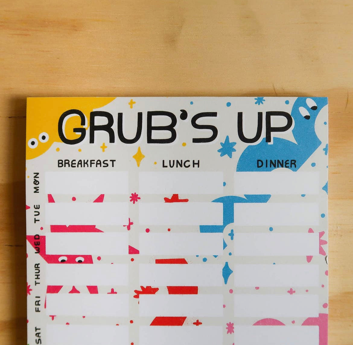 Grub's Up A5 Planner Pad