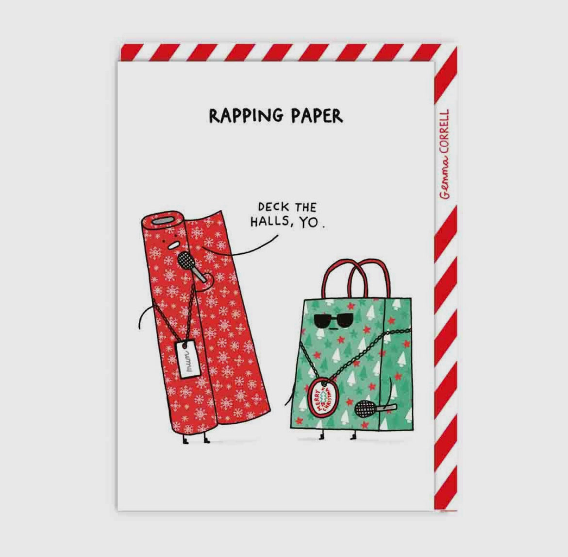 Rapping Paper Christmas Card