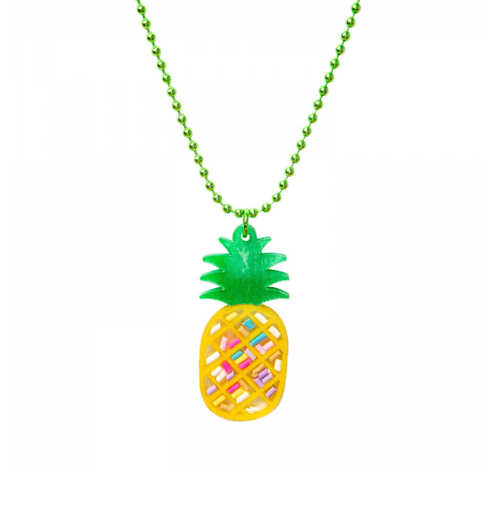 Pineapple Acrylic Necklace