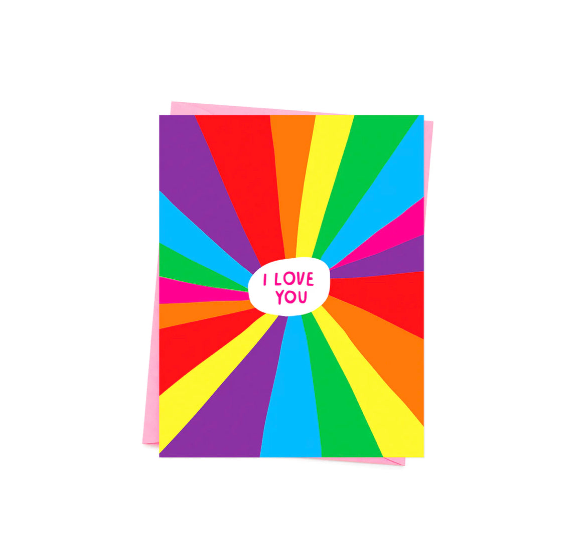 Rainbow I Love You Card