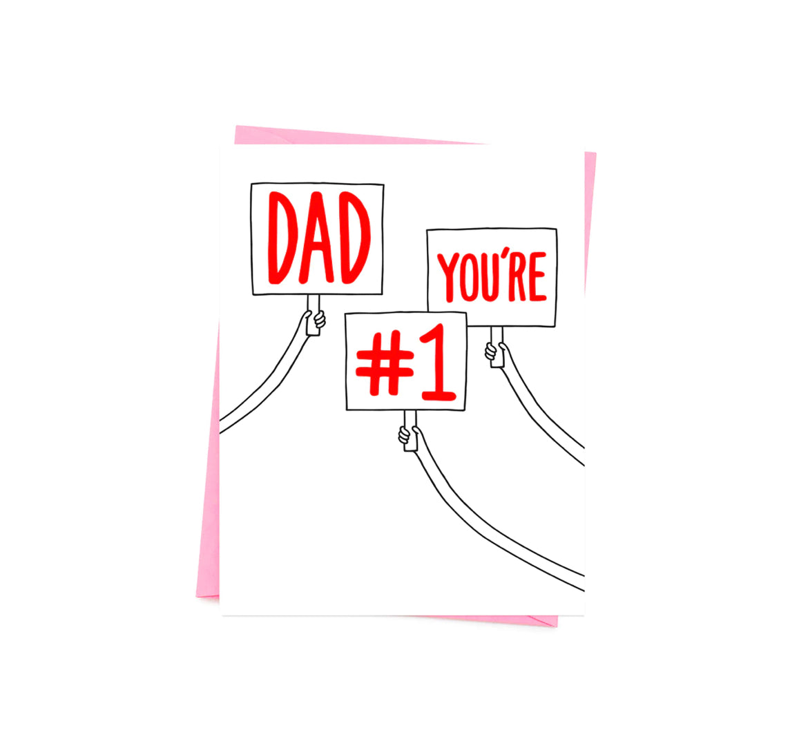 Dad You're #1 Card
