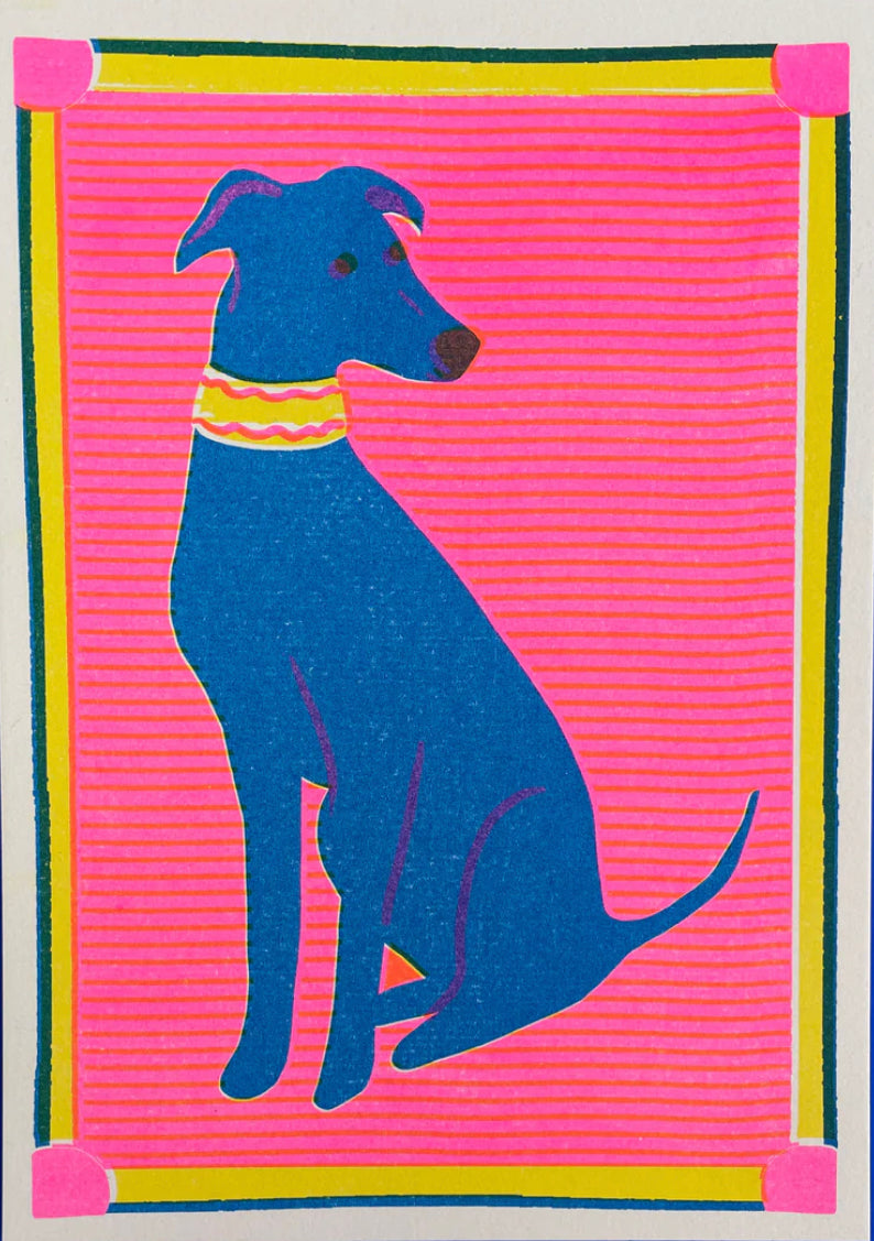 Greyhound A5 Print