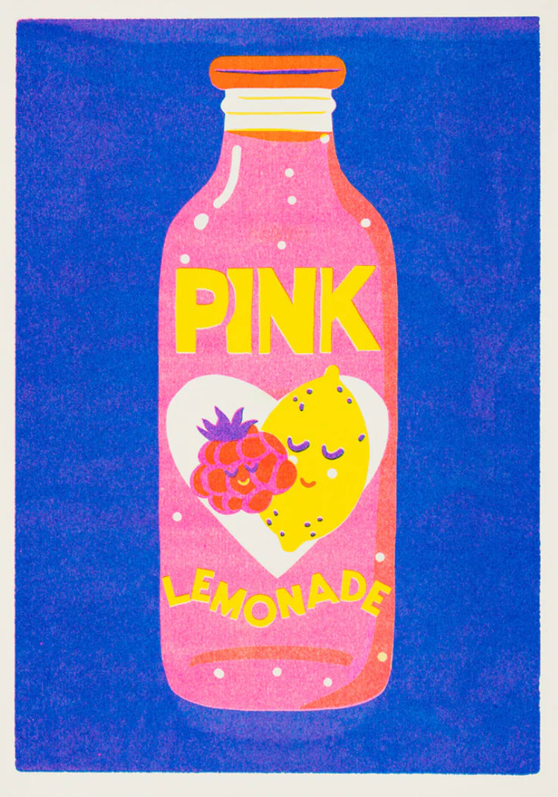 Pink Lemonade Riso A4 Print