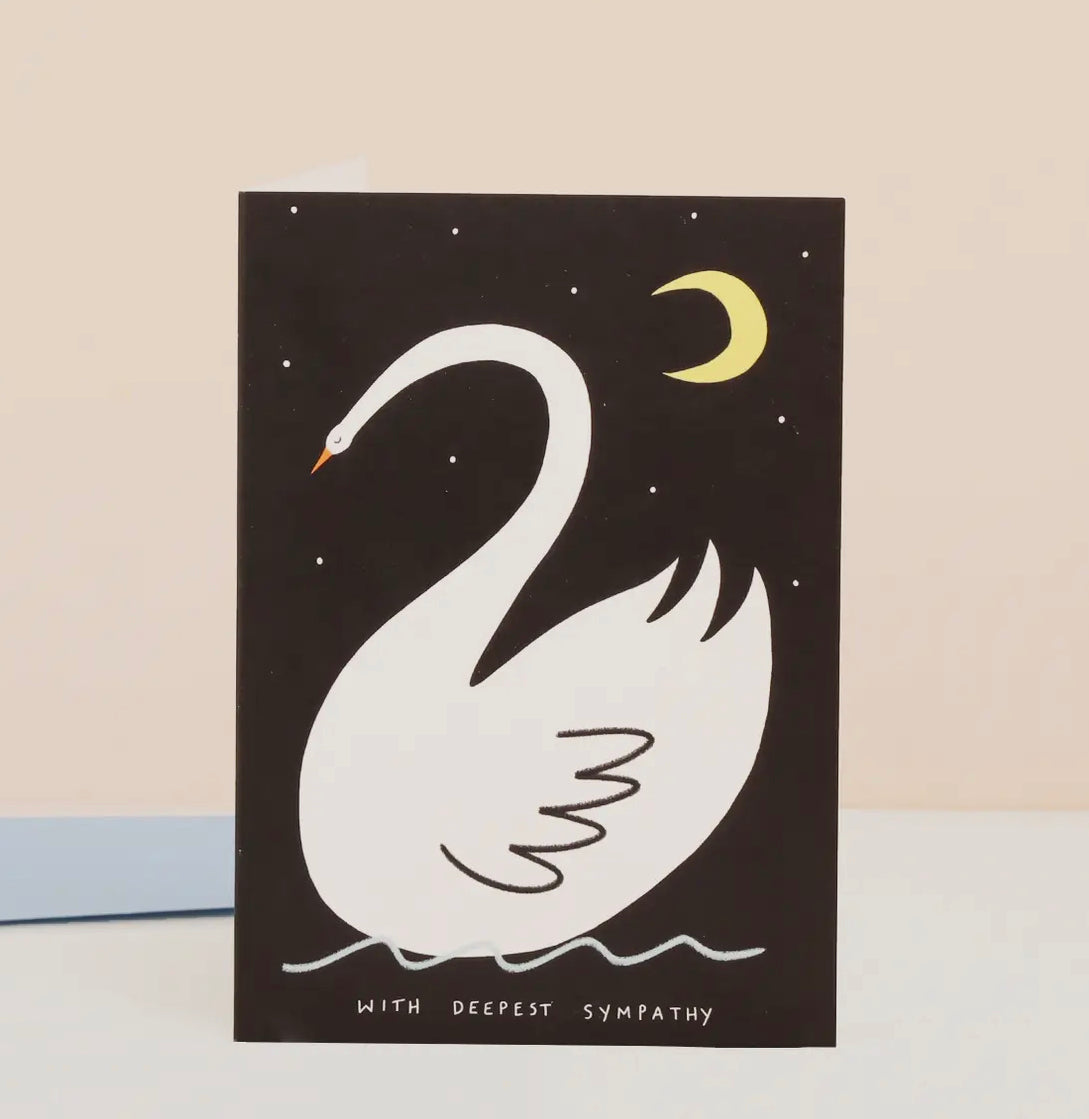 Swan Sympathy Card