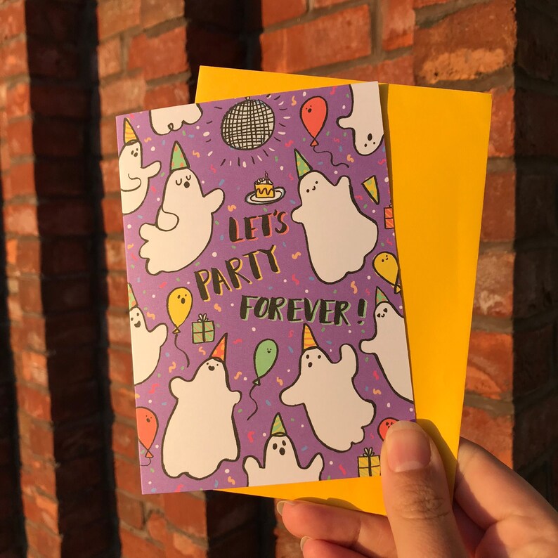 Party Forever Ghosts Card