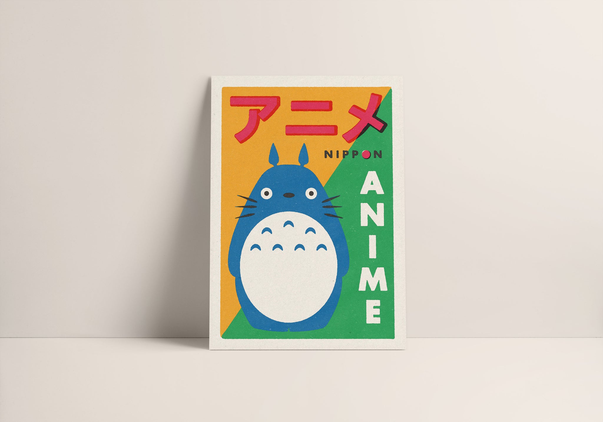 Japanese Anime Matchbox Label Style Art Print