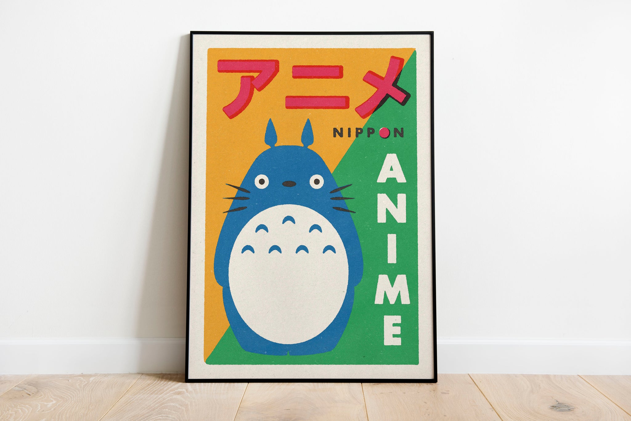 Japanese Anime Matchbox Label Style Art Print