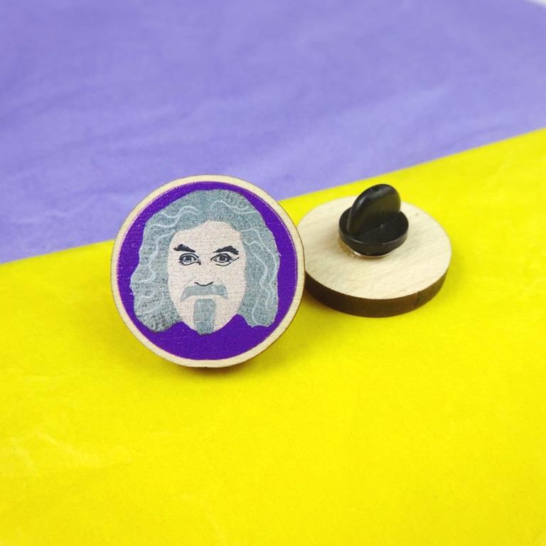 Billy Connolly Wooden Pin
