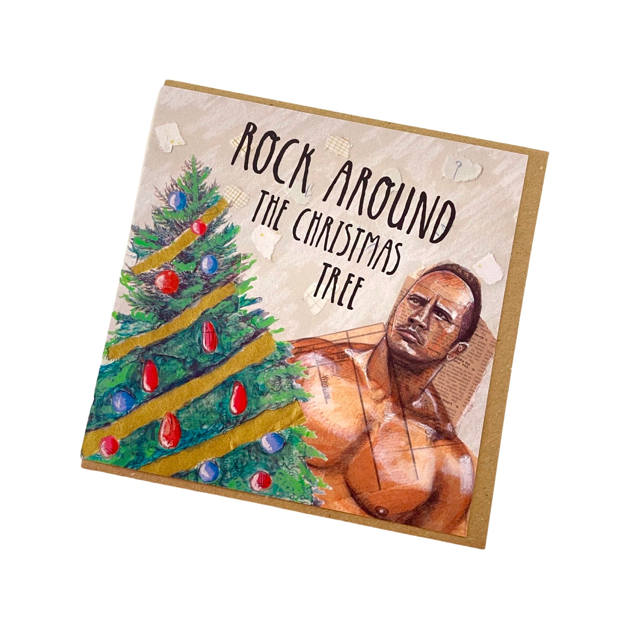 Rock Around the Christmas Tree Card