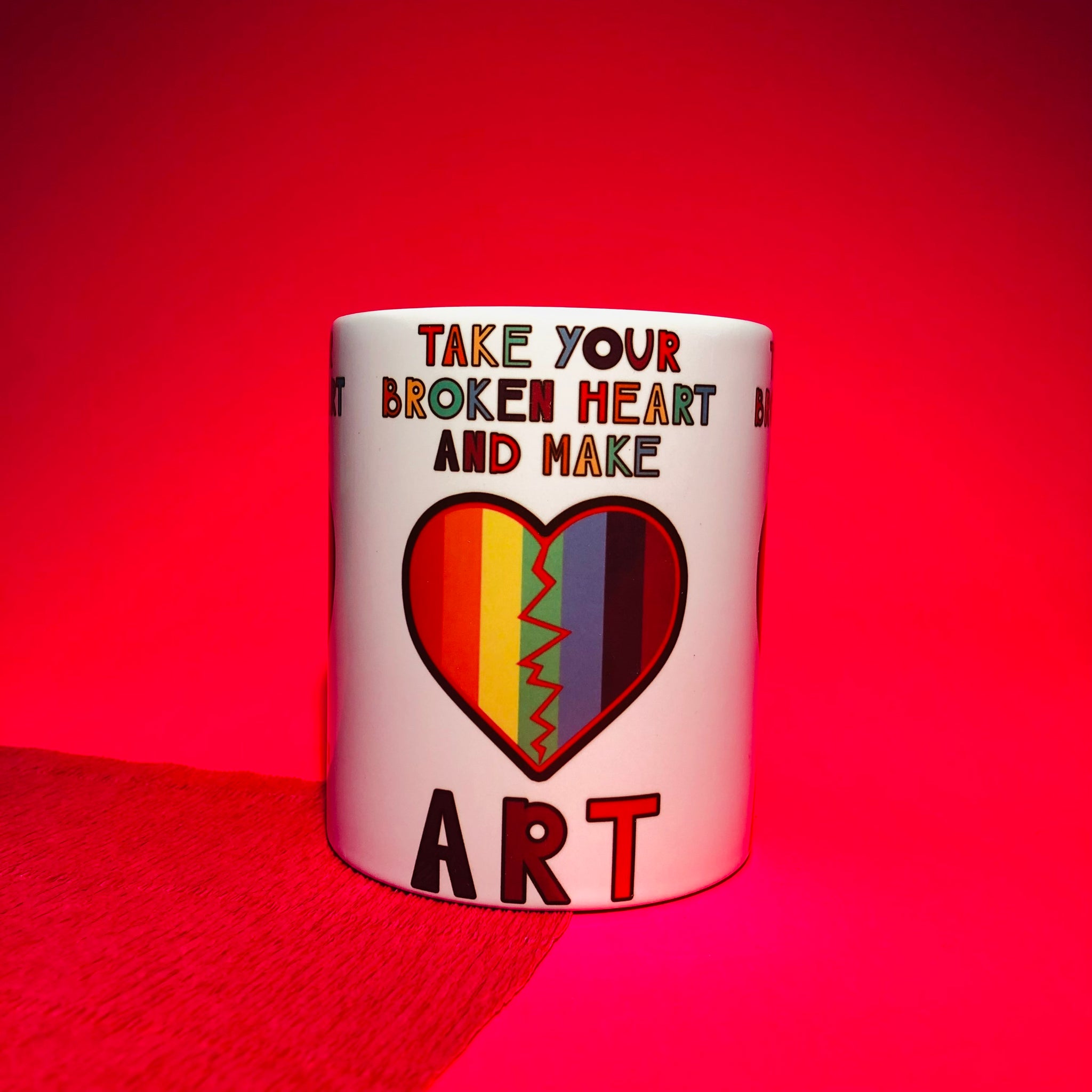 Art Heart Mug