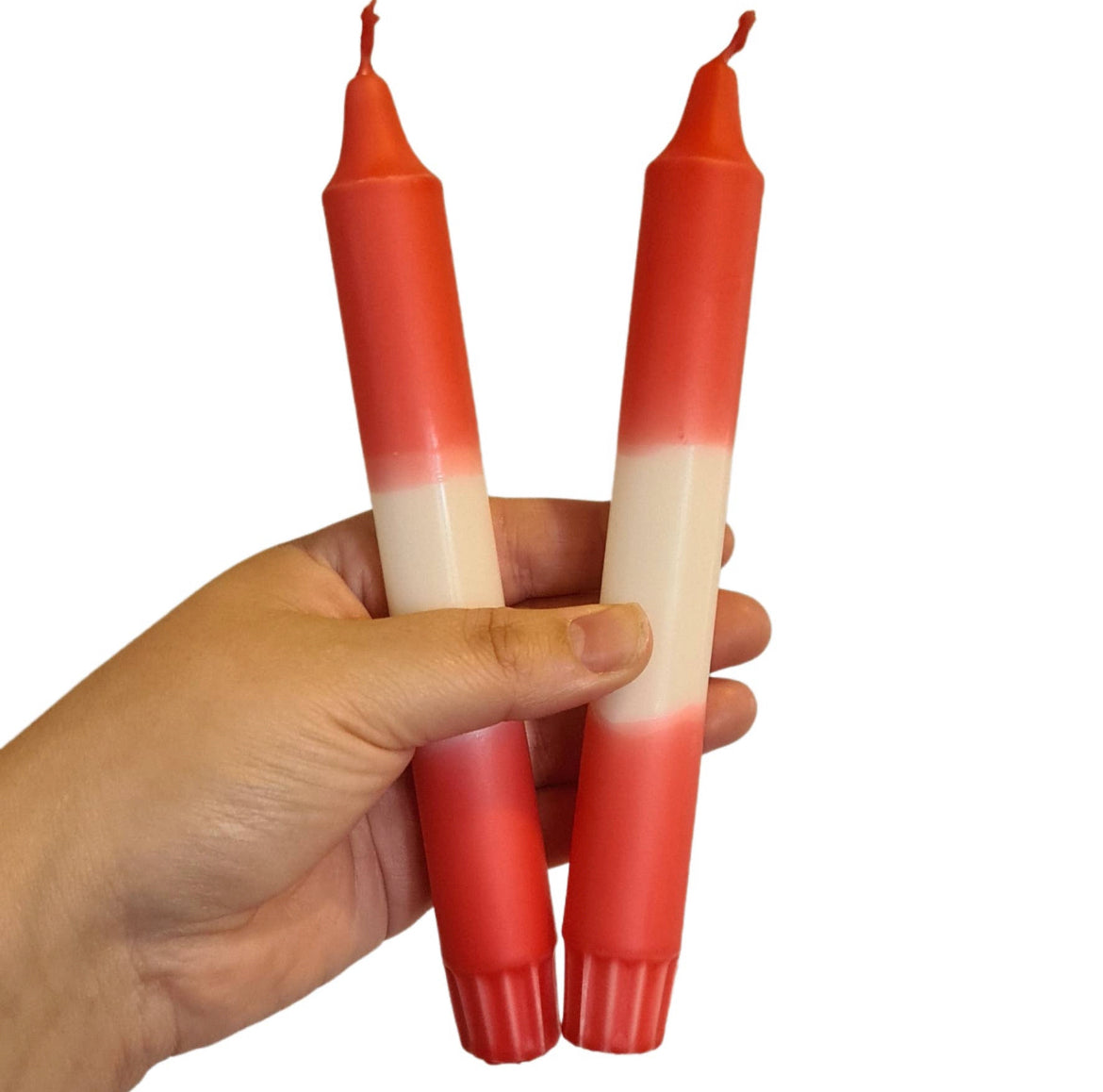 Festive Red Dinner Candles