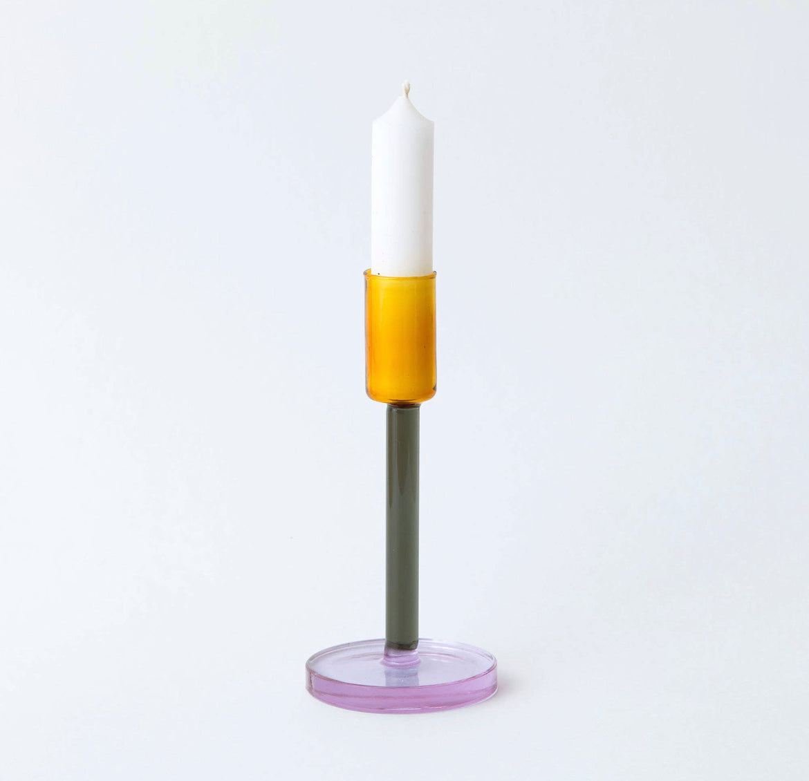 Glass Candlestick - Tall