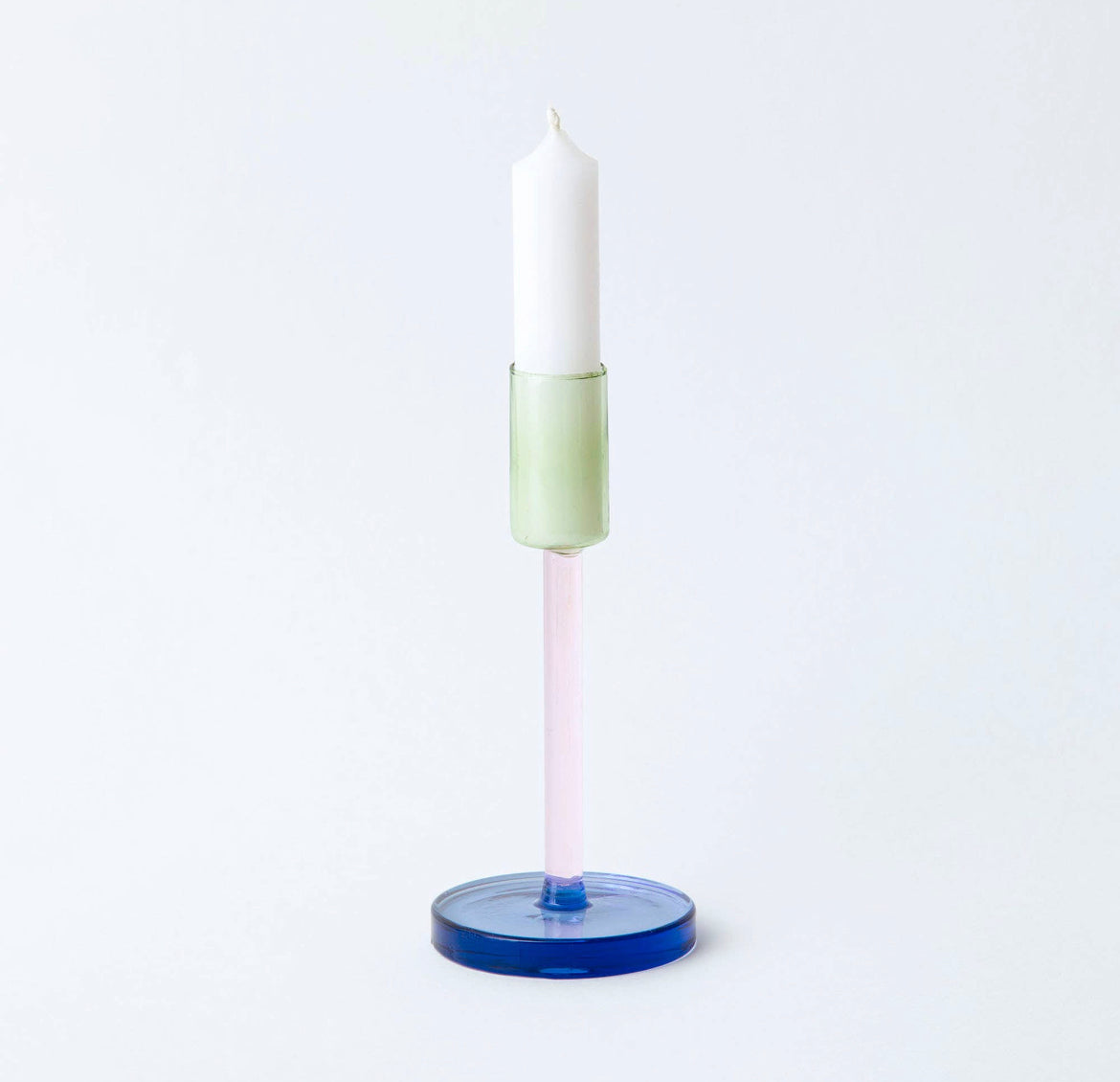 Glass Candlestick - Tall