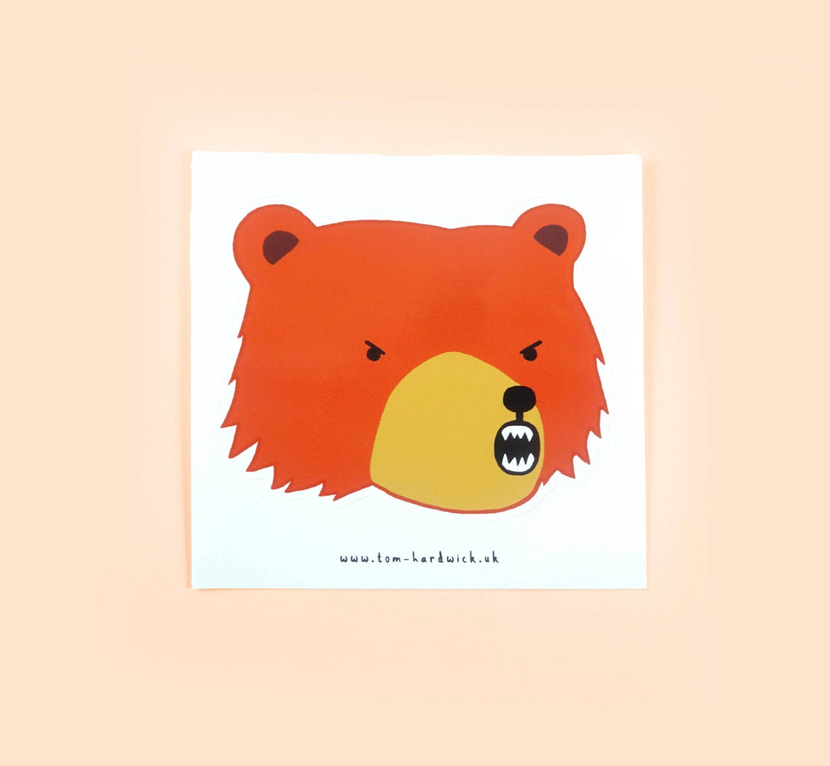 Bear Kiss-Cut Vinyl Sticker
