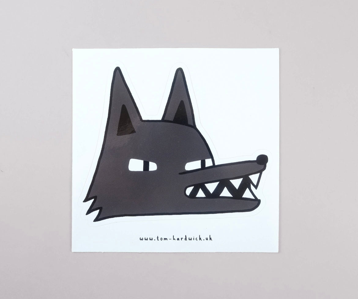 Wolf Kiss-Cut Vinyl Sticker