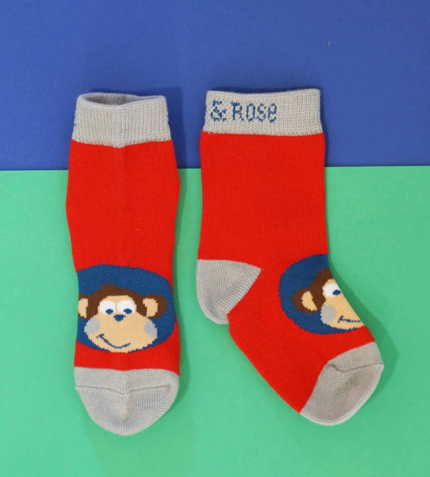 Space Monkey Kids Socks