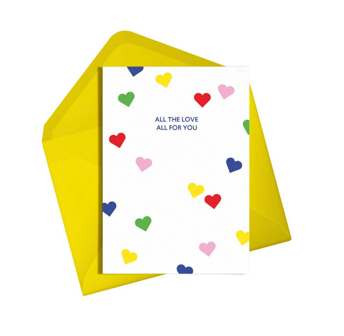 Rainbow Hearts Card