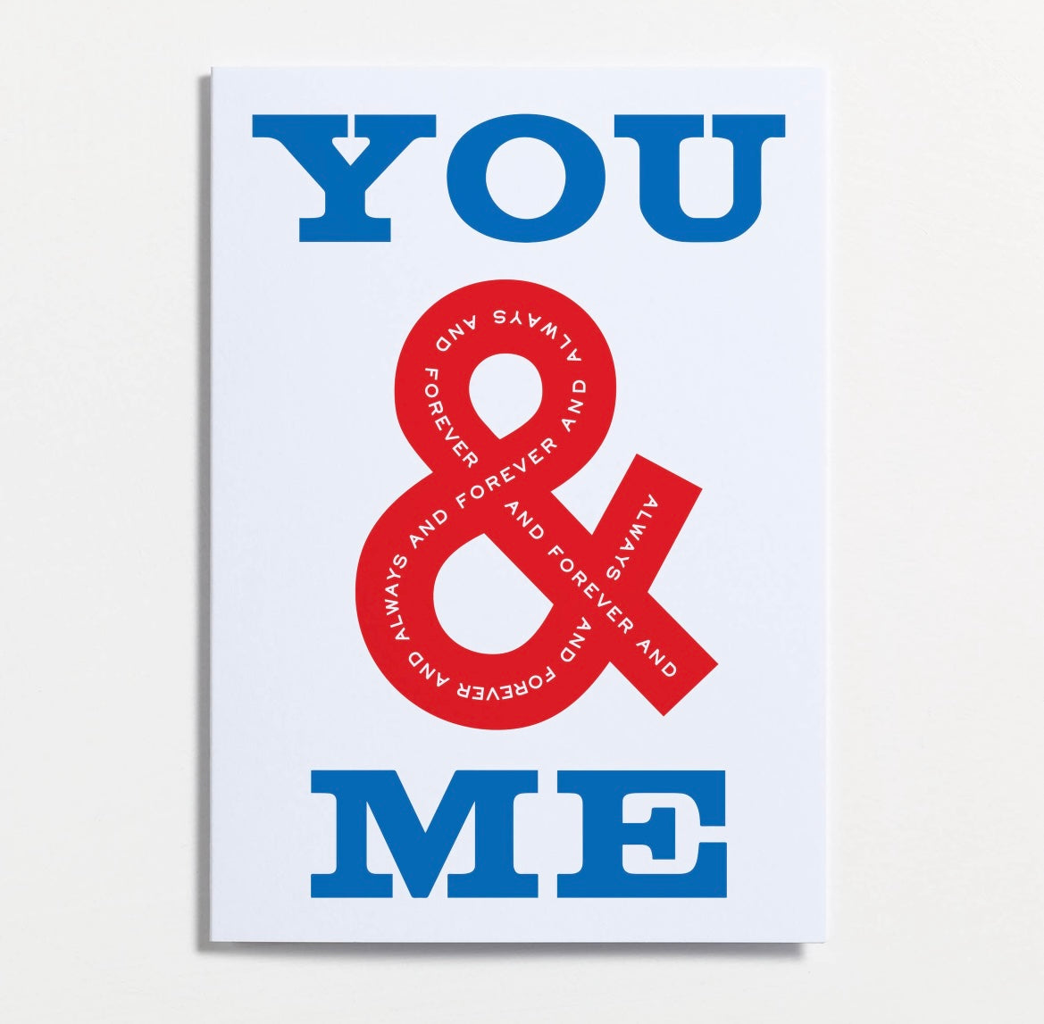 You & Me Greeting Card