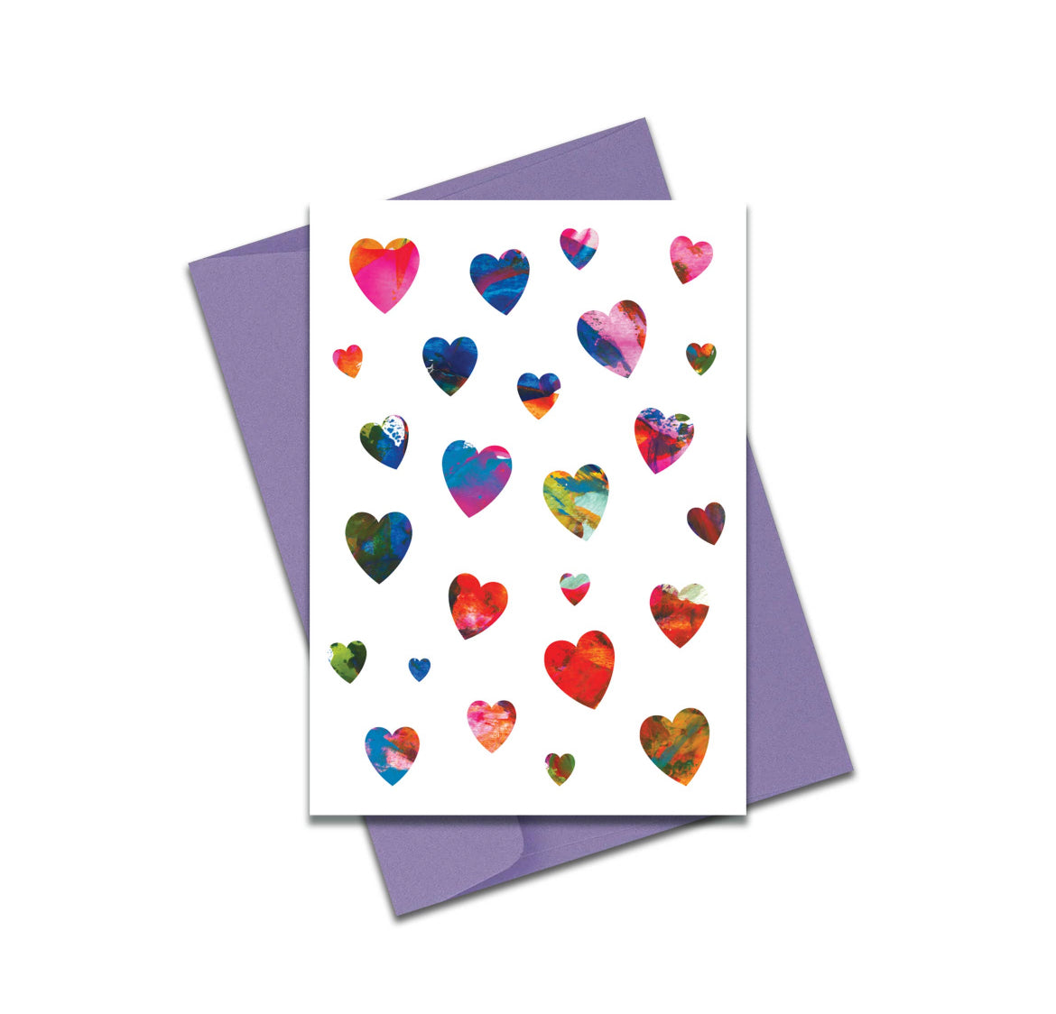 Abstract Love Hearts Card