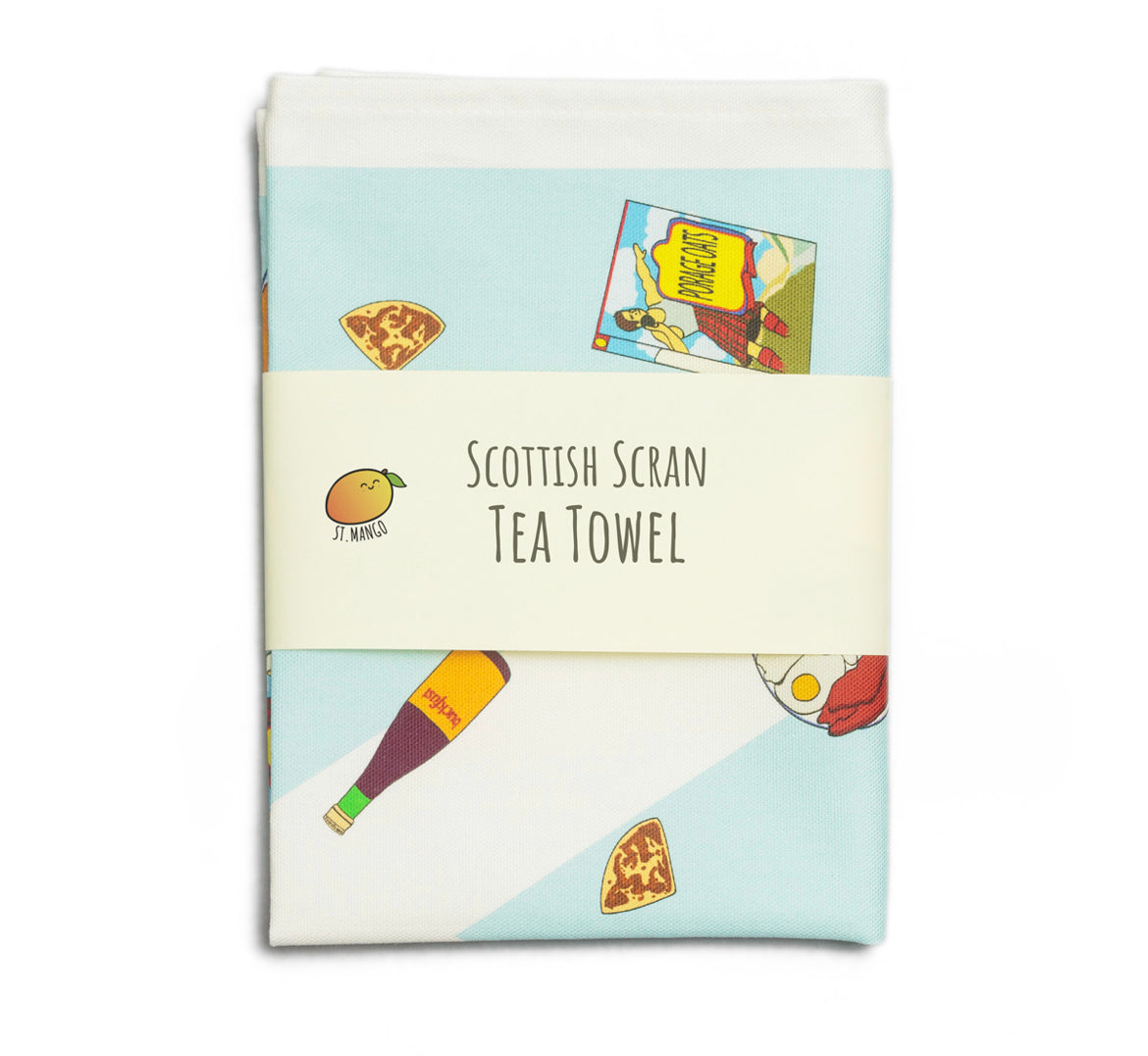 Scottish Scran Tea Towel