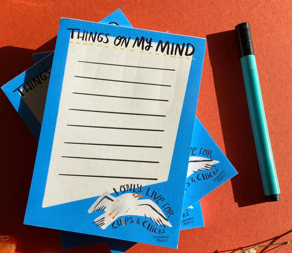 Things On My Mind Seagull Notepad