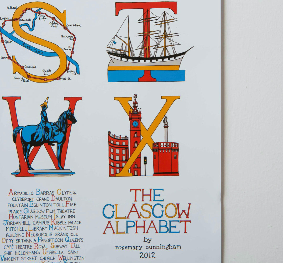 Glasgow Alphabet Print