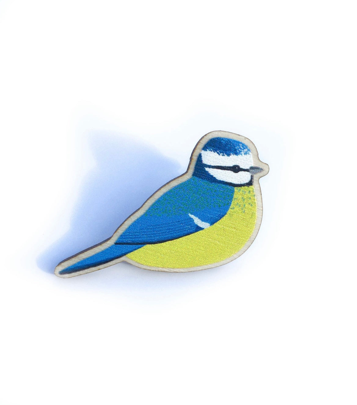 Blue Tit Wooden Pin