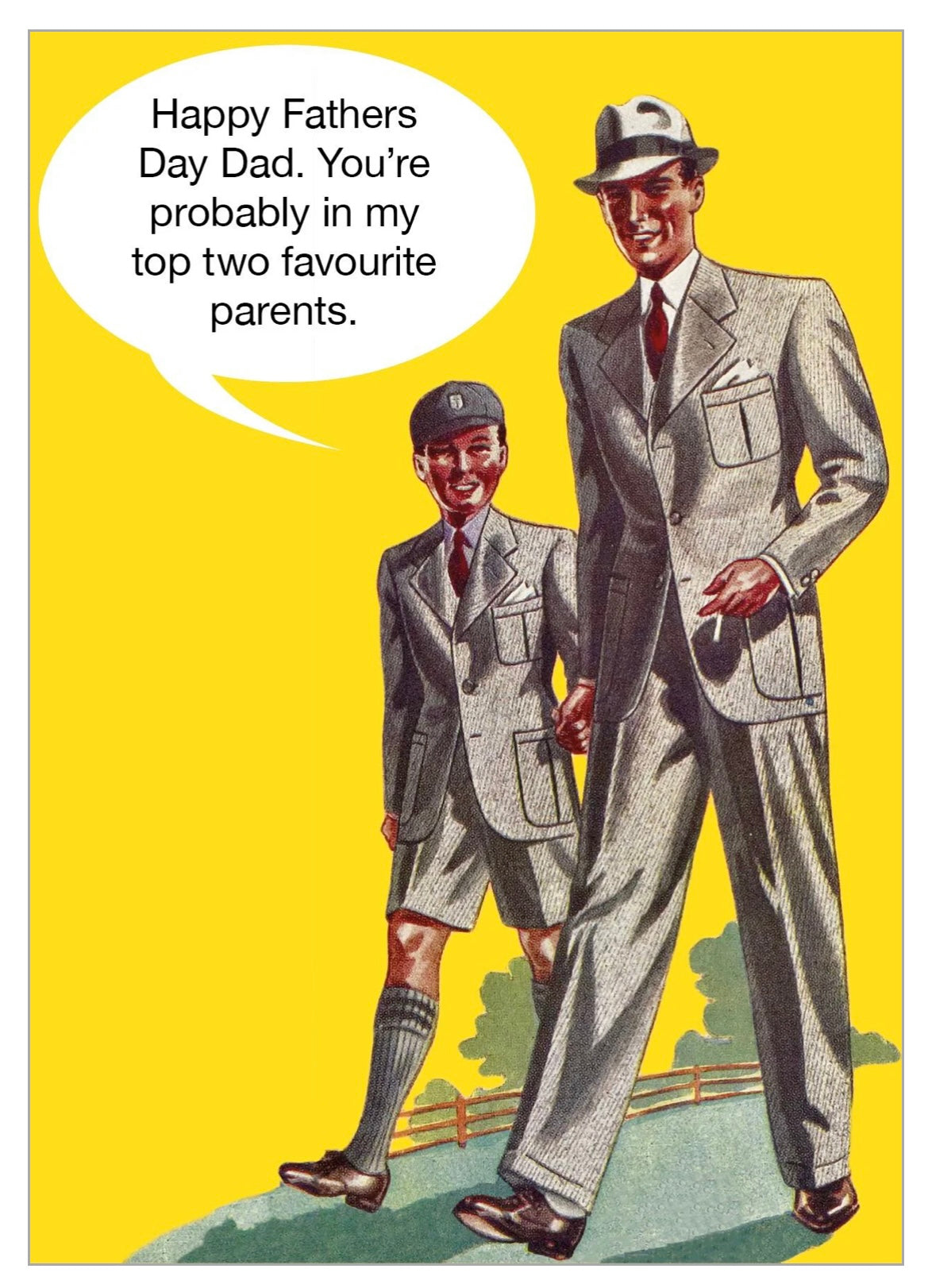 Top Two Parents Father's Day Card