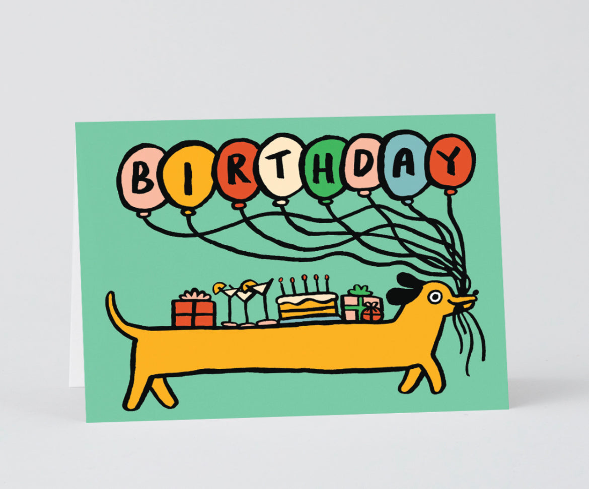 Birthday Sausage Dog Card