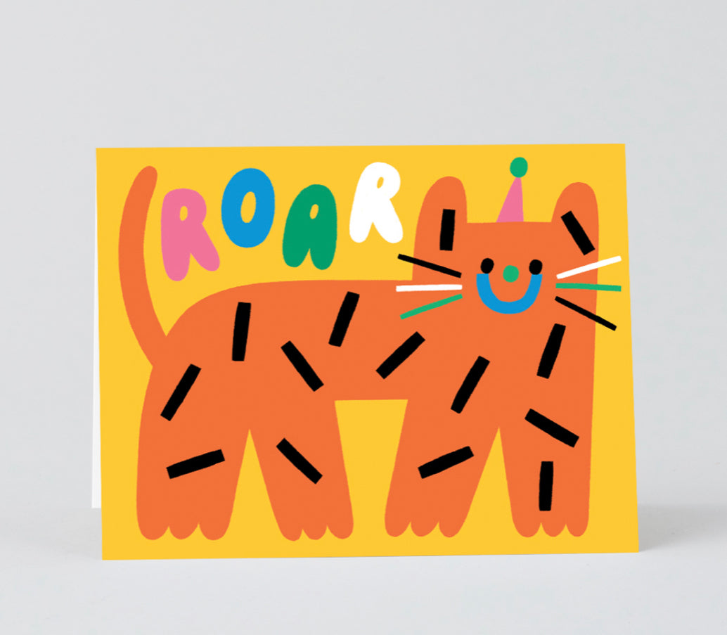 Roar Party Tiger Card