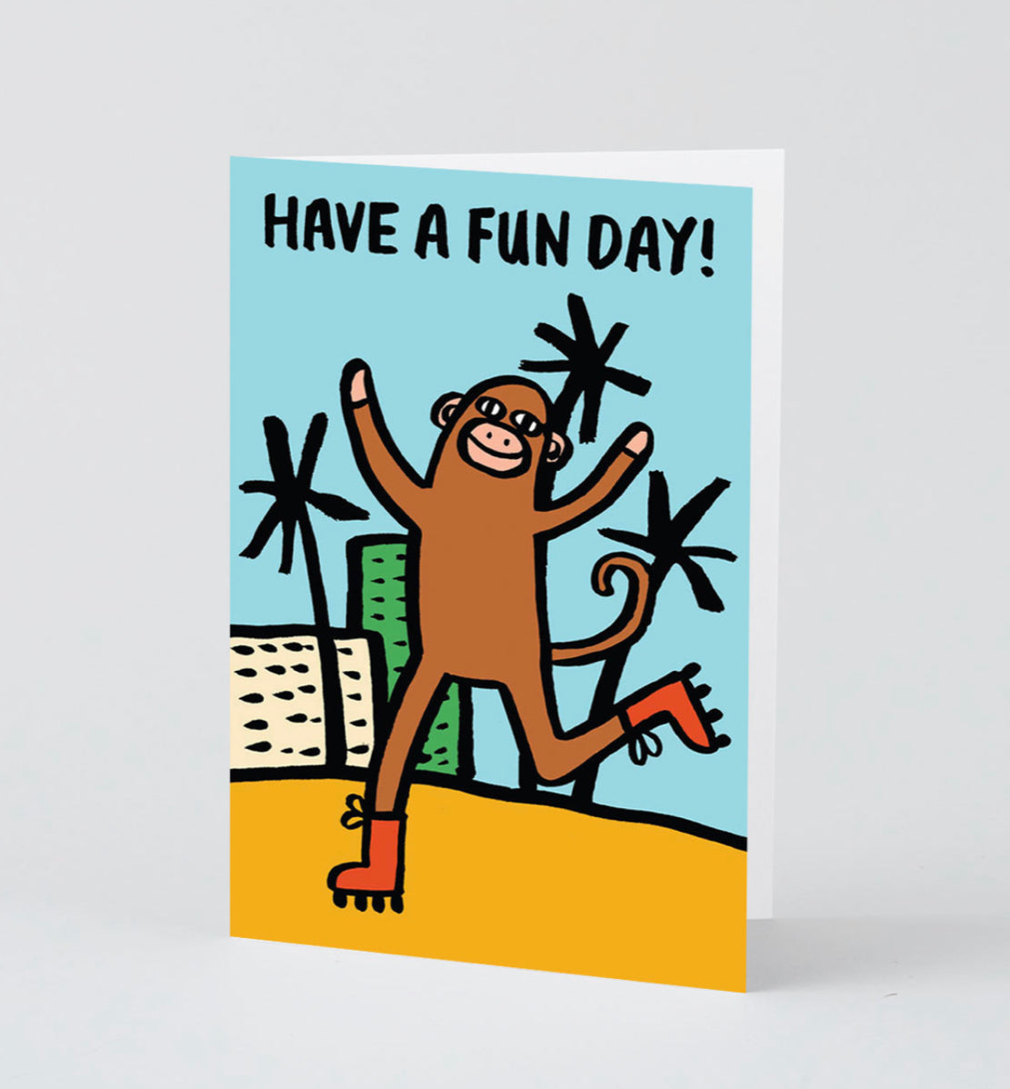 Have a Fun Day Monkey Card