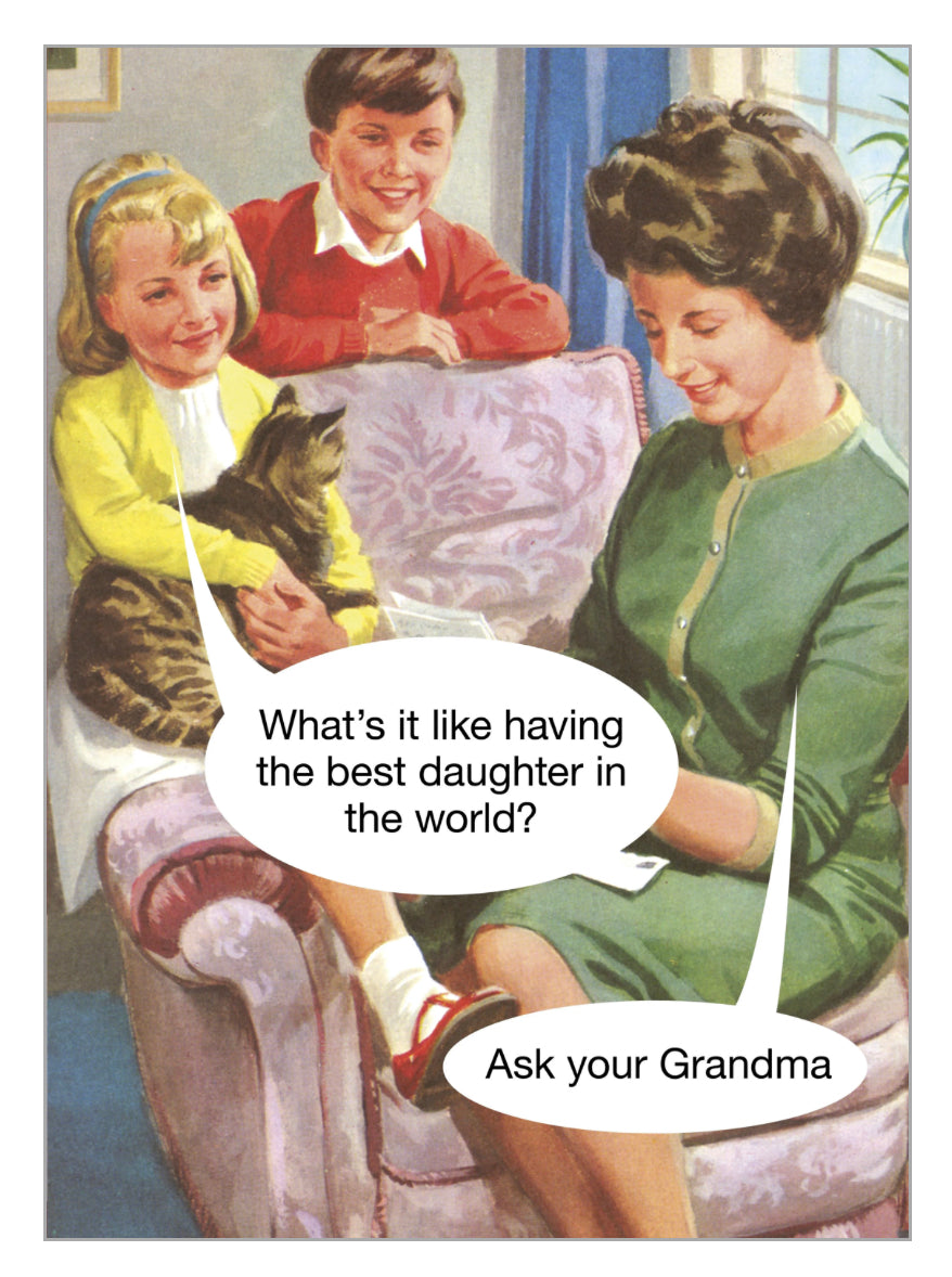 Ask Grandma Mother's Day Card
