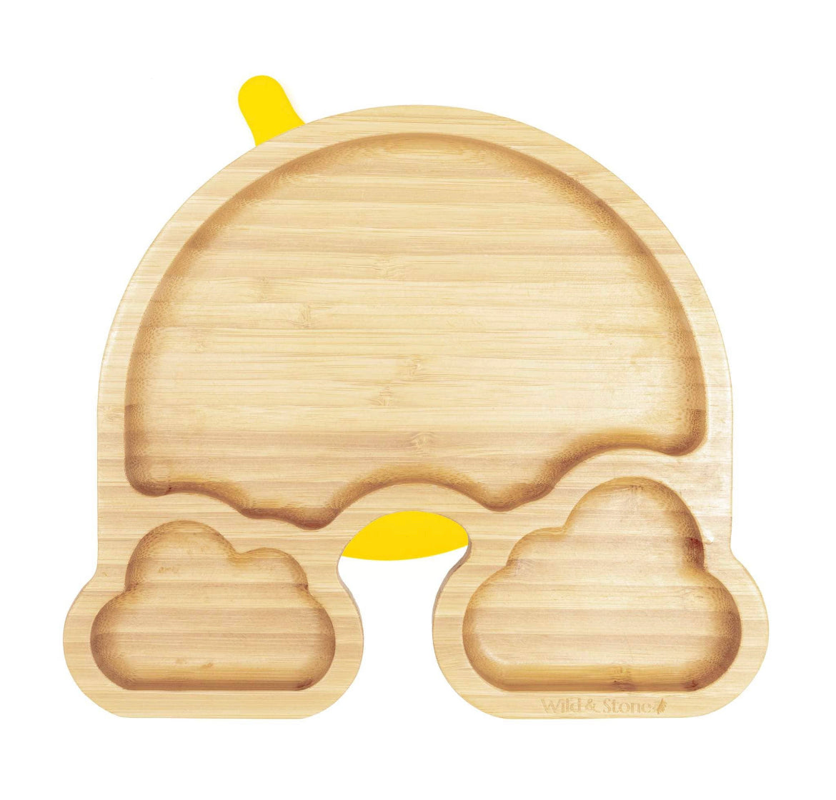 Over the Rainbow Baby Bamboo Section Plate