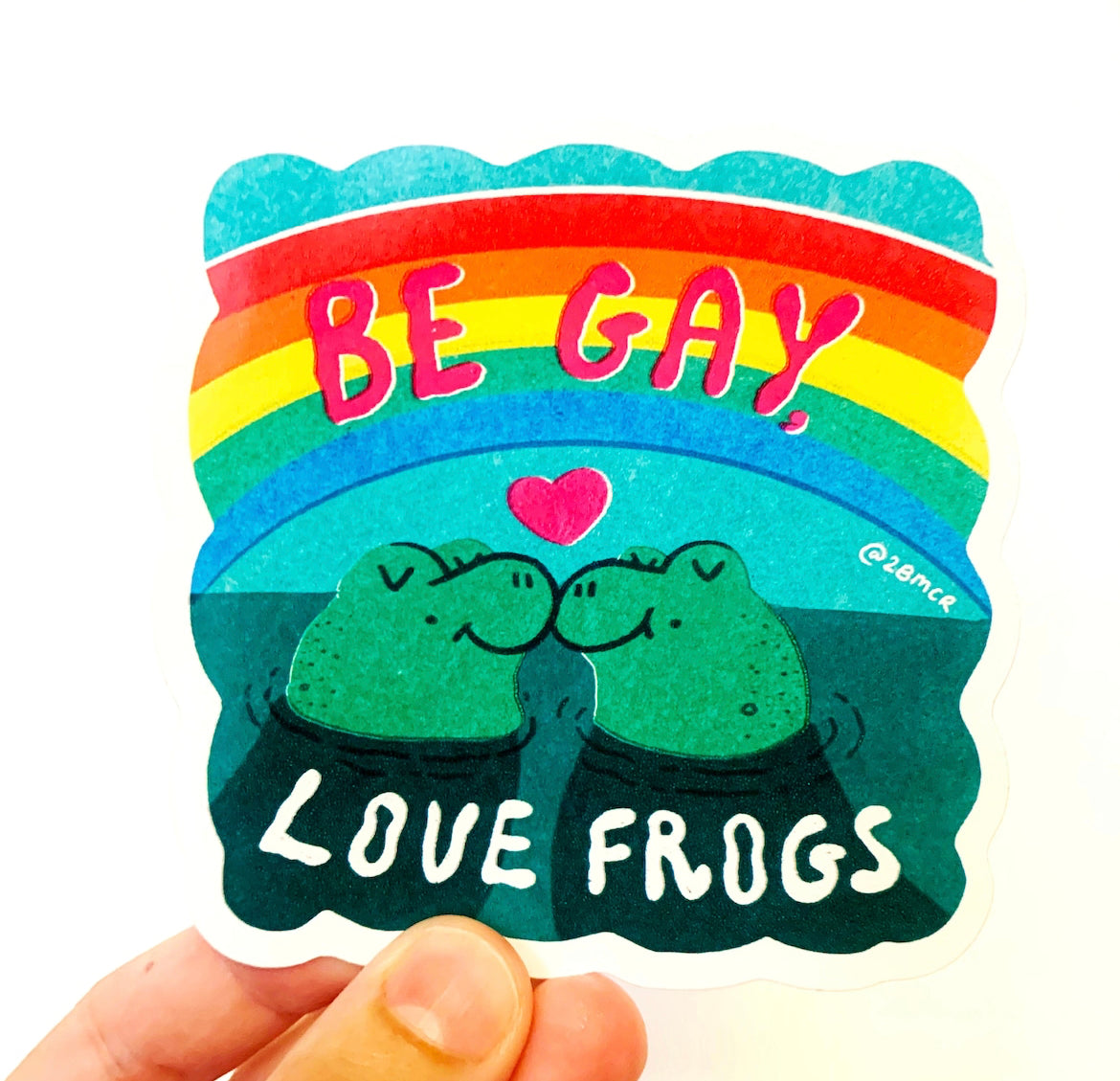 Be Gay, Love Frogs Sticker