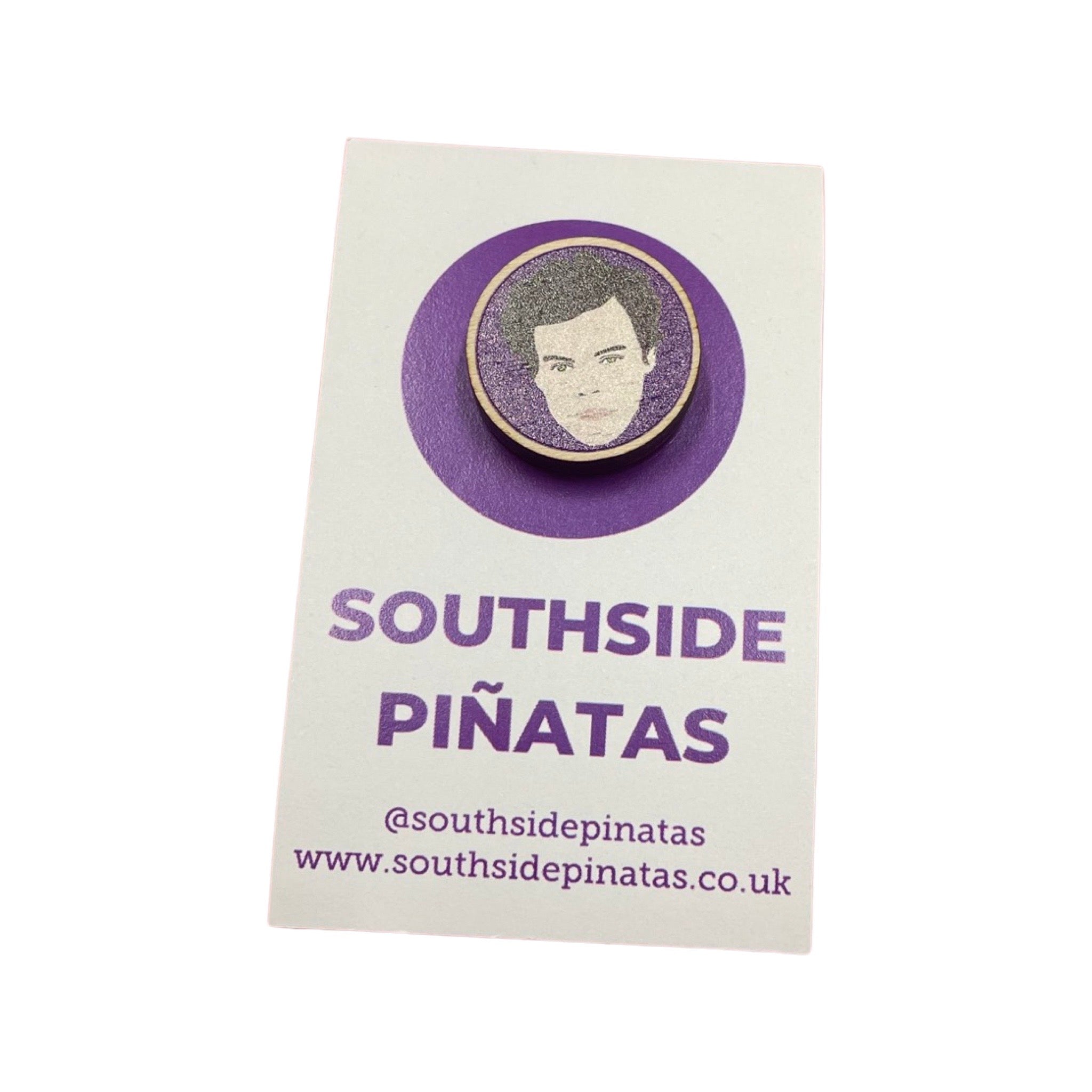 Harry Styles Wooden Pin