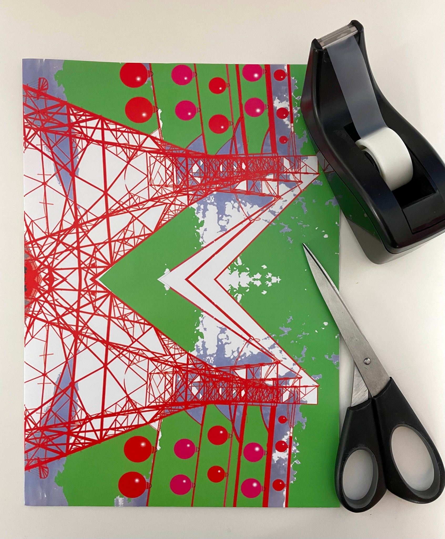 Pylon Christmas Wrapping Paper