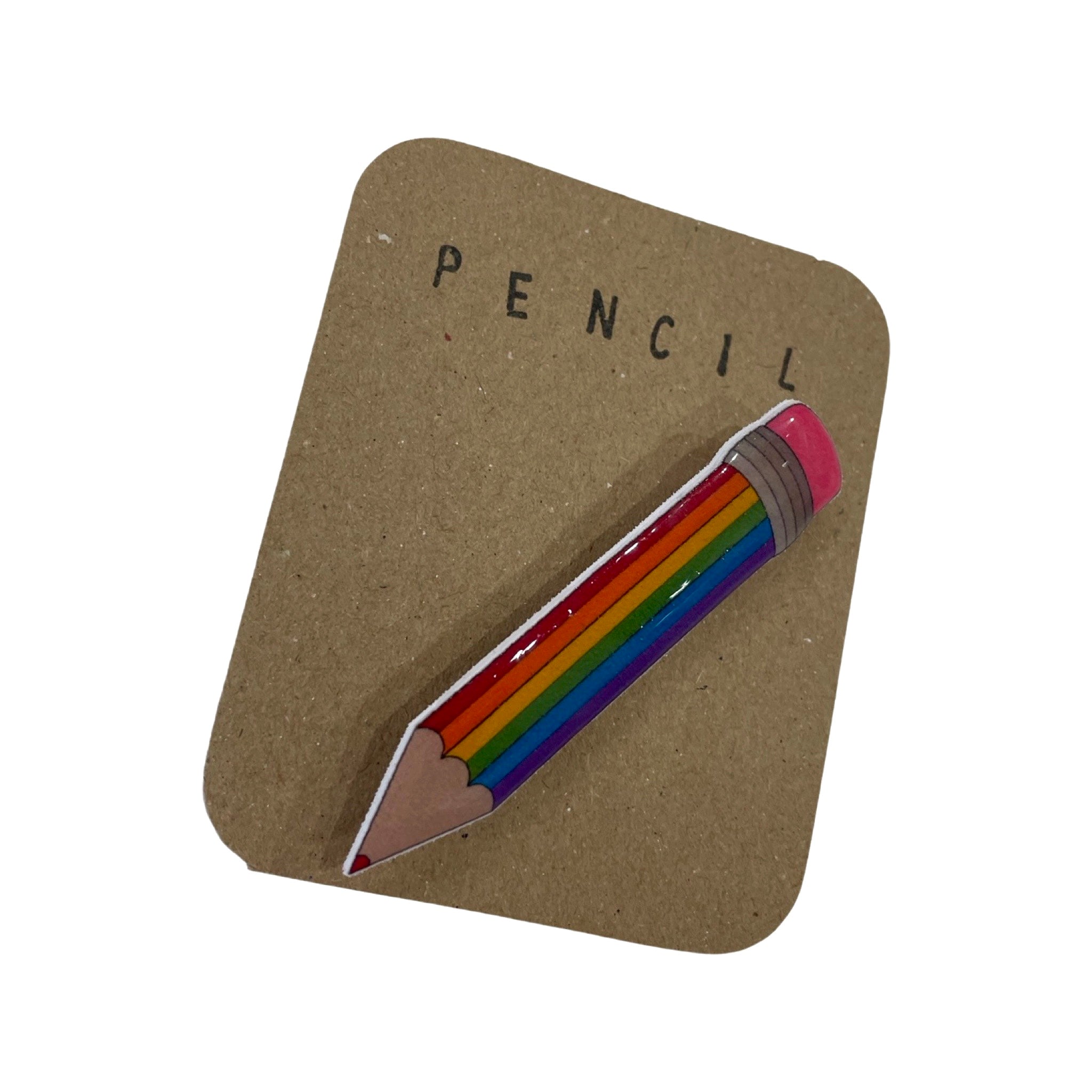 Rainbow Pencil Badge