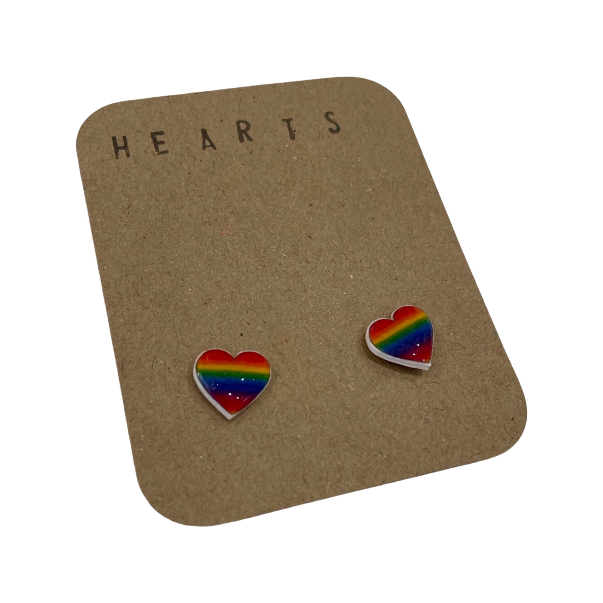 Rainbow Heart Earrings