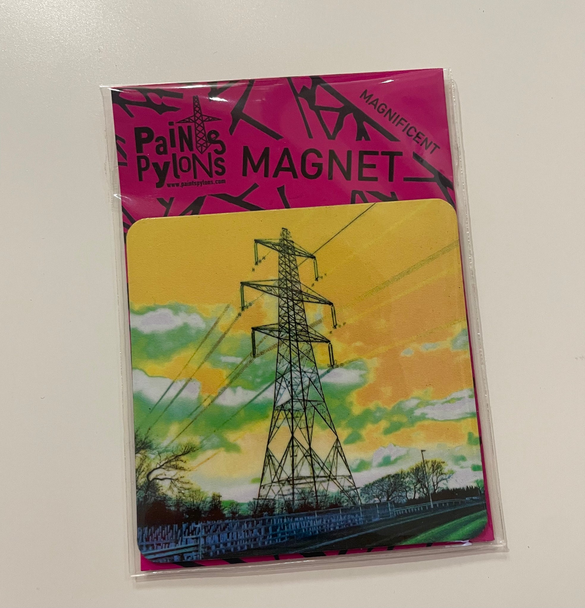 Yellow Pylon Magnet