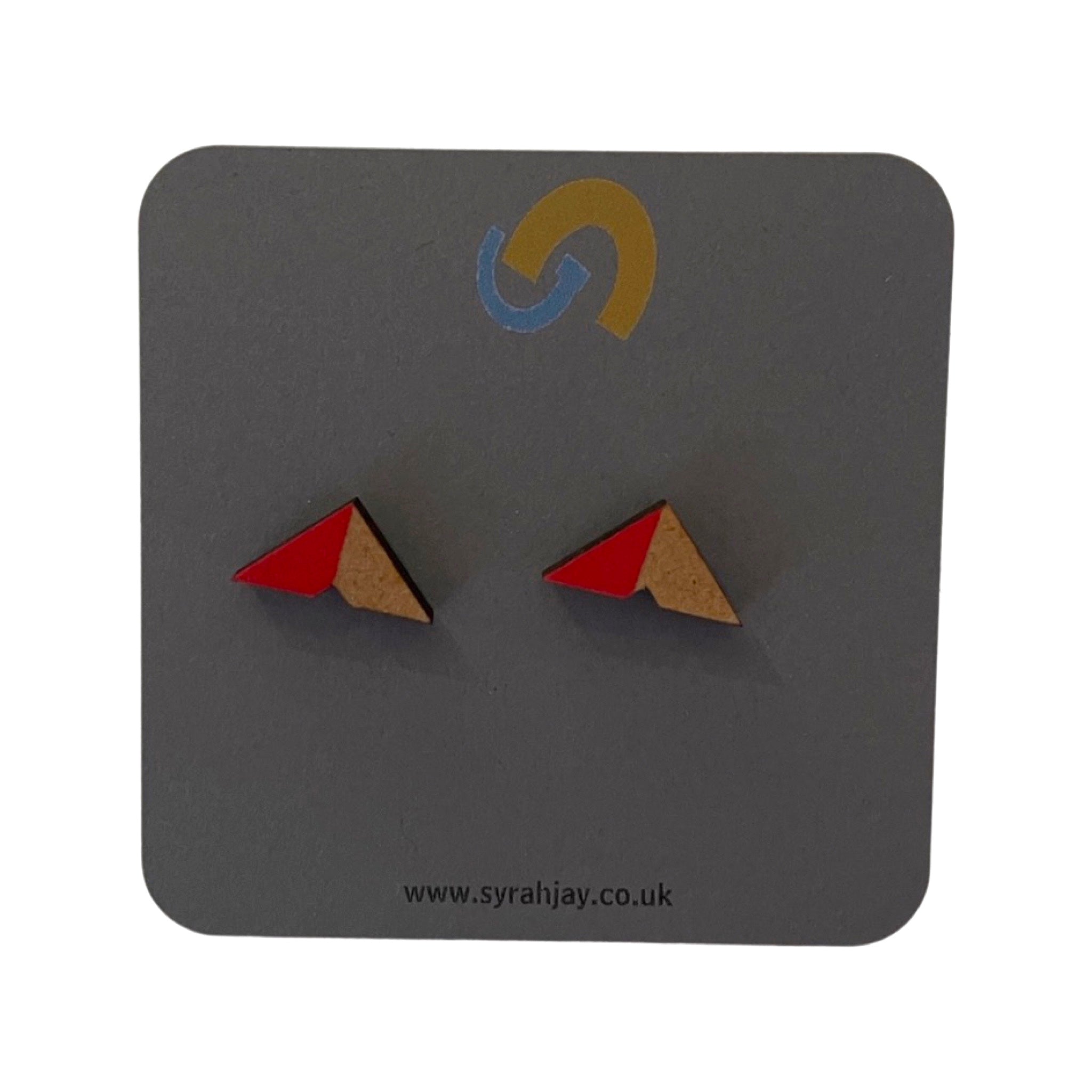 Geo Blok Geometric Arrow Shape Stud Earrings