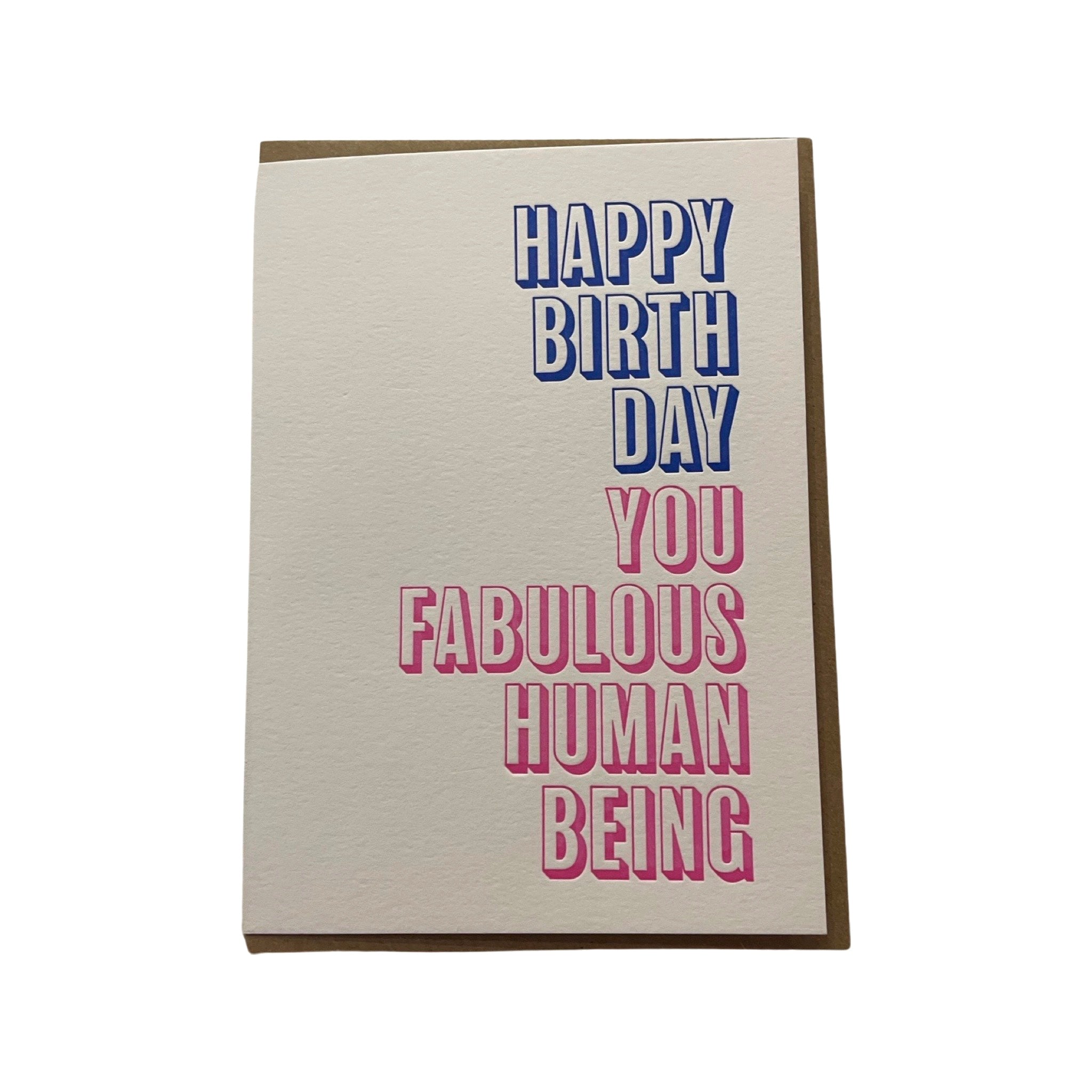 Fabulous Human Birthday Card