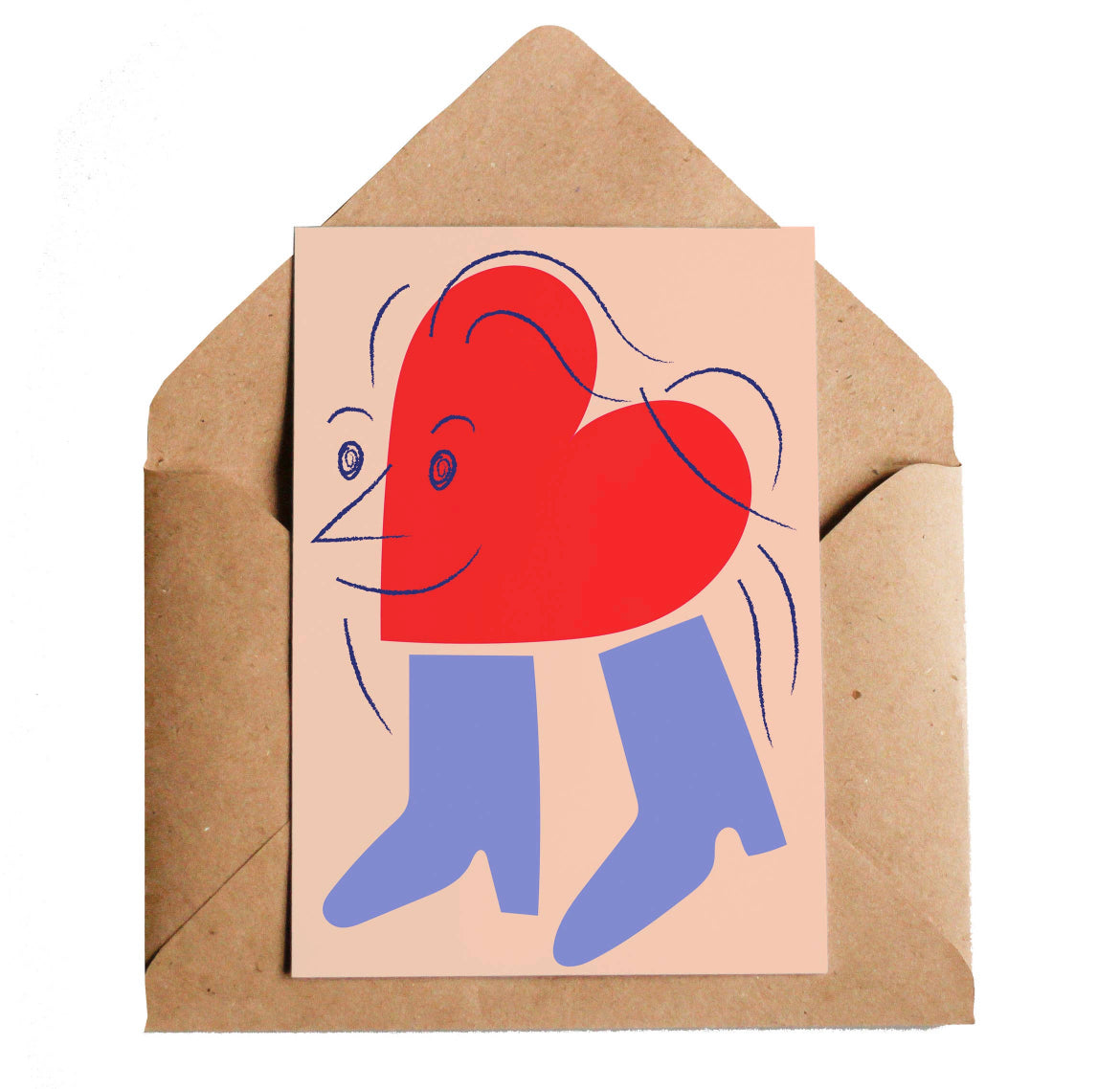 Heart Boots Card