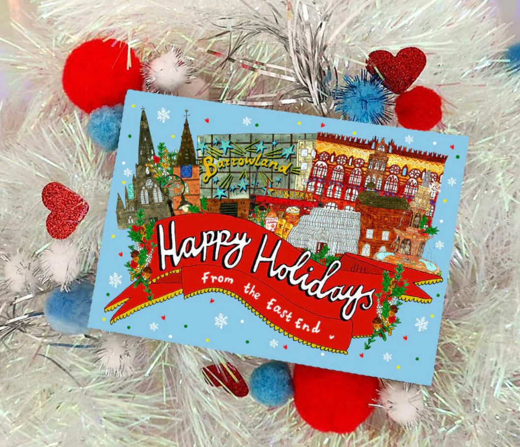 Happy Holidays From the East End of Glasgow Christmas Card