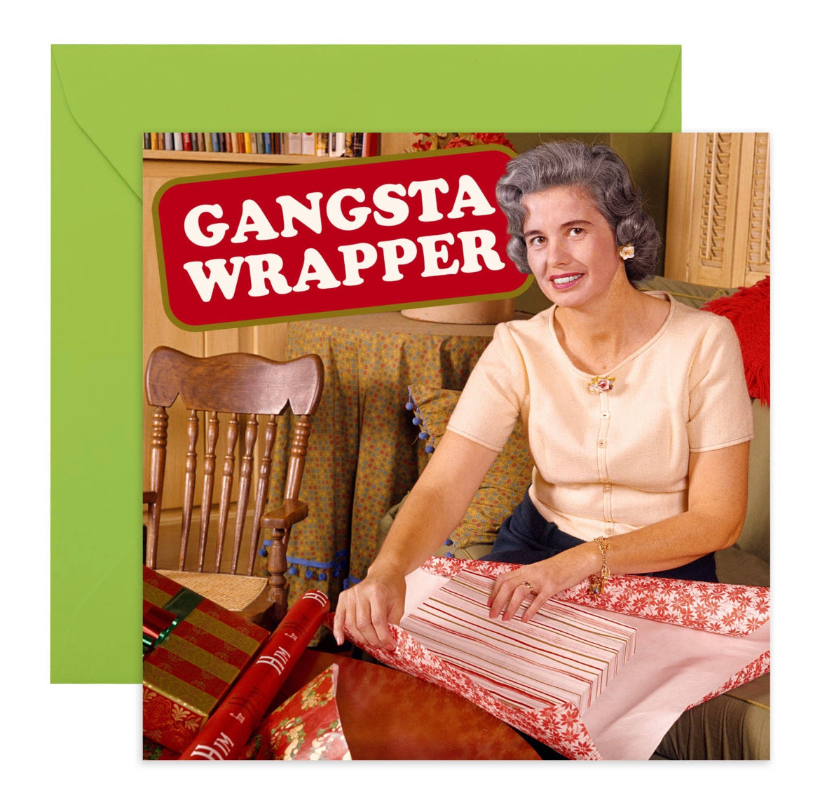Gangsta Wrapper Christmas Card